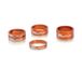XLC Volant A-Head Spacerset AS-A02 3x5/1x10/1x15 mm 1 1/8 pouce, orange