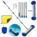 Solidchoice - Brosse de piscine avec manche télescopique en Inox 194 cm - Tête de brosse de 43 cm de large