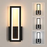 Osairous Led-wandlamp voor binnen, 16 W, 1800 lm, 3000 K/4500 K/6500 K | Moderne wandlamp, acryl, wandlamp voor slaapkamer, woonkamer, hal, trap, 32 cm