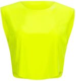 Winshape Functional Light Cropped Top AET115 Neon Yellow Dames XXL