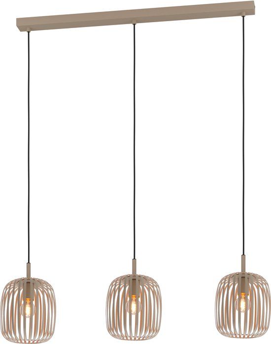EGLO Romazzina Hanglamp - E27 - 90 cm - Zandkleur