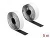 Delock Tragant Klittenband haak-en-lus tape zelfklevend L 5 meter x B 25 mm zwart