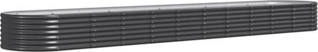 vidaXL Plantenbak - 440x80x36 cm - Staal - Antraciet
