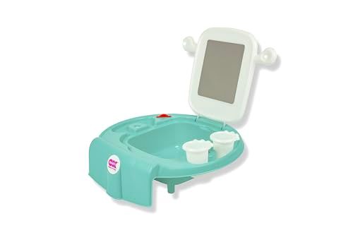 OKBABY Space - Mini wastafel voor kinderen, kan worden bevestigd aan het bad of bidet - azuurblauw