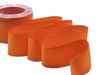 Furlanis - Charlotta satijnen koperen rand, decoratieve band voor verpakkingen, gastgeschenken, geschenkpakketten - oranje, 40 mm x 20 m
