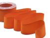 Furlanis - Charlotta satijnen koperen rand, decoratieve band voor verpakkingen, gastgeschenken, geschenkpakketten - oranje, 40 mm x 20 m