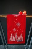 Vervaco Loper kit Kerst Kerstbomen en bosdiertjes PN-0171573 Borduren Borduurpakket Borduurpakket volwassenen Borduurpakket kind