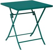 Hespéride Vierkante opvouwbare tuintafel voor 2 personen van staal, model GREENSBORO