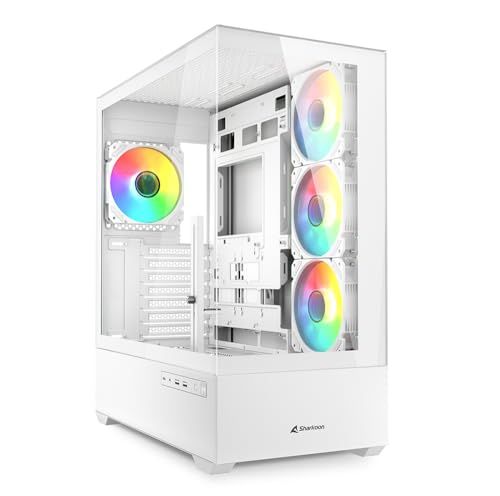 Sharkoon AK6 RGB PC behuizing, ATX, wit