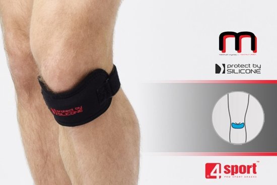 Reh4Mat Reh4Sport Patella brace met siliconen pad voor extra massage effect