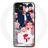 Maniacase Hoesje voor iPhone 12 BTS Poster Memebers Kerstcadeau 2023