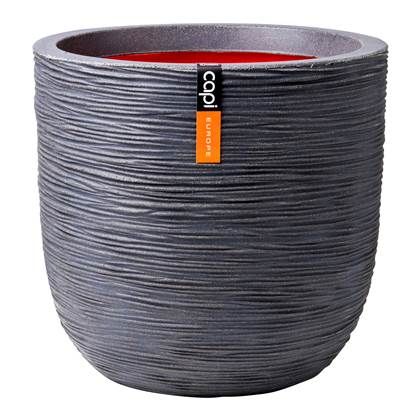 Capi Europe Rib Bloempot Ø 35 cm - Grijs