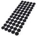Adsamm® 60 x Zelfklevende Viltglijders Zwart ø 20 mm Rond 3,5 mm Dik