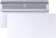 Posthorn 1000 enveloppes longues sans fenêtre, auto-adhésif, avec 75 g/m², impression intérieure, gris, 110 x 220 mm, blanc