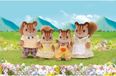 Sylvanian Families Famille Écureuil roux, set de figurines miniatures, 4 pièces, convient aux enfants à partir de 3 ans