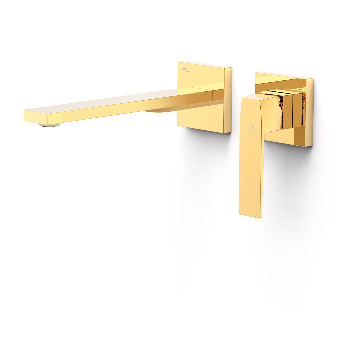 Tres Slim Exclusive Inbouw Wastafelmengkraan - Goud