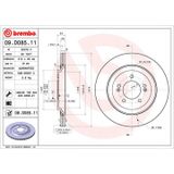 BREMBO Disque de frein (09.D085.11)
