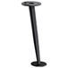 WAGNER 12552001 Meubelpoot, tafelpoot, bankpoot, jaren 80 stijl, Ø 65 x 200 mm, schuine poot, staal gepoedercoat zwart mat, filigraan en elegante retro look met loft-karakter