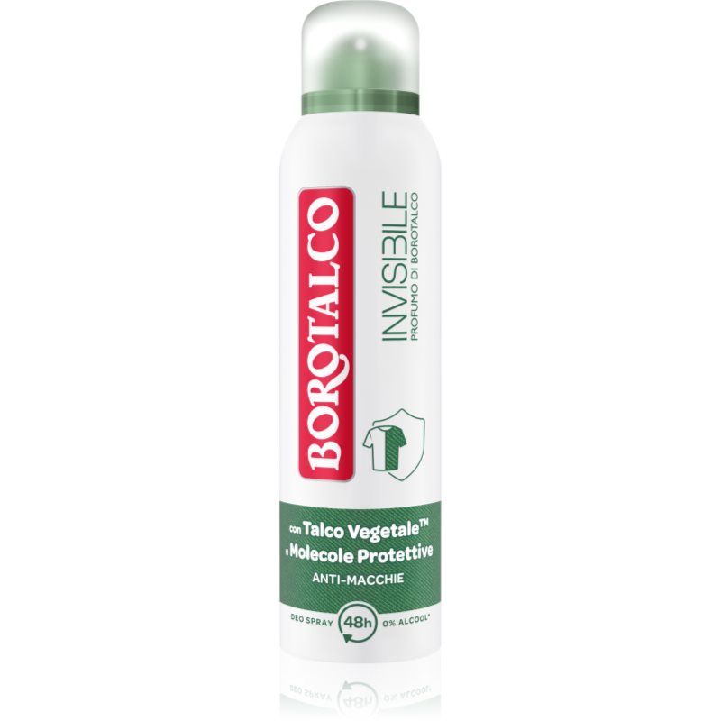 BOROTALCO Invisible Talc Deodorant with Borotalco Fragrance 150ml Spray