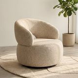 LABEL51 Fauteuil Nusenna - Naturel - Stof