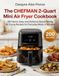 The CHEFMAN The CHEFMAN 2-Quart Mini Air Fryer Cookbook: 200 Quick, Easy, and Delicious Space-Saving Air Frying Recipes for Everyday Meals in Minutes