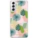 ERT GROUP mobiel telefoonhoesje voor Samsung S21 PLUS origineel en officieel erkend Babaco patroon Plants 012 optimaal aangepast aan de vorm van de mobiele telefoon, gedeeltelijk bedrukt