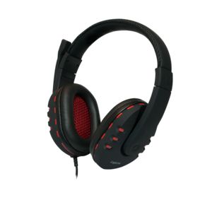LogiLink HS0033 Headset - Bedraad - Hoofdband - Zwart/Rood