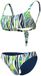 Arena Dames Zwempak 2-delig Water Print L Groen Zebra Polyester