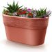 Prosperplast Windsor Plantenpot/Bloempot - Kunststof - Terracotta - L28 x B15 x H15 cm - Ovaal