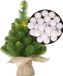 Merkloos / Sans marque Billiet - Vanlaere Mini kunst kerstboom - H45 cm - wit