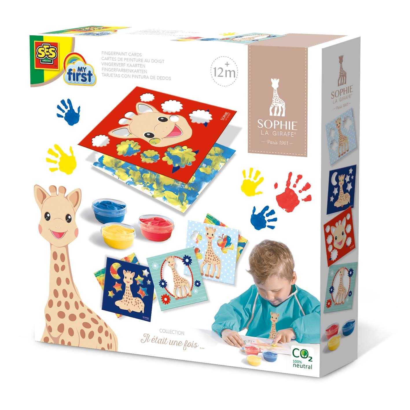 SES Creative My First Sophie la girafe - Vingerverf kaarten