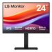 LG 24BA55W-B moniteur d'ordinateur 61 cm (24") 1920 x 1200 Pixels WUXGA Noir