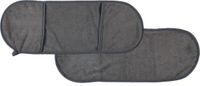 THE CONCEPT FACTORY Hondenhanddoek microvezel - antraciet grijs - 65 x 24 cm
