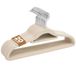 Sasha Morel Fluwelen Kleerhangers, Set van 20 Velvet Hangers met Draaibare Haken en Schouderinkepingen, Antislip en Ruimtebesparende Kledinghangers voor Garderobe, Kledingkast en Thuis, Crème