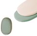 Memory Online Limited B.V. lot de 2 draps de berceau en mousseline - Crème et vert sauge - 81x43cm