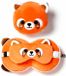 Reiskussen Puckator Resteazzz Nekkenkussen met Slaapmasker Oranje Panda