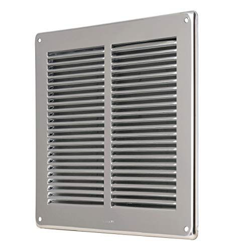La Ventilazione GIN24 Vierkant ventilatierooster 240 x 240 mm - Roestvrij staal 430