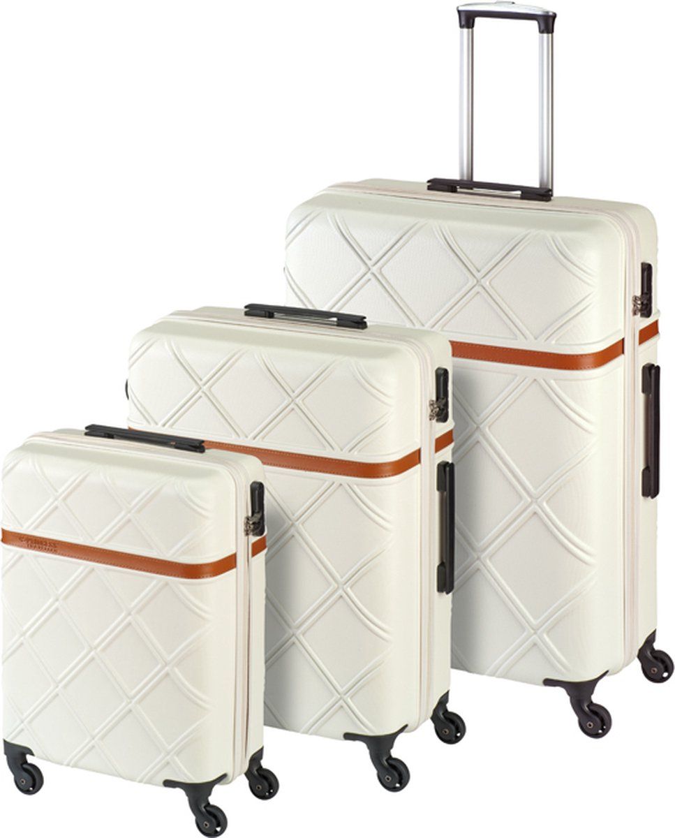 Princess Traveller Whistler Kofferset Off White SML - ABS - 8718448062444