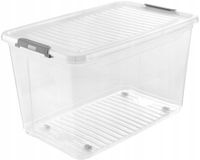 Keeeper LEO Kunststof opbergbox met deksel en wieltjes 56 L – 59x38 cm