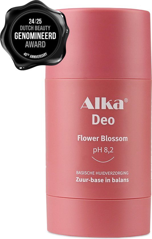 Alka® Deo Flower Blossom - 75ml - Basische Deo pH 8,2 - Vegan & Natuurlijke en Gezonde Deodorant - 0% Aluminium - Deodorant Stick - Unisex