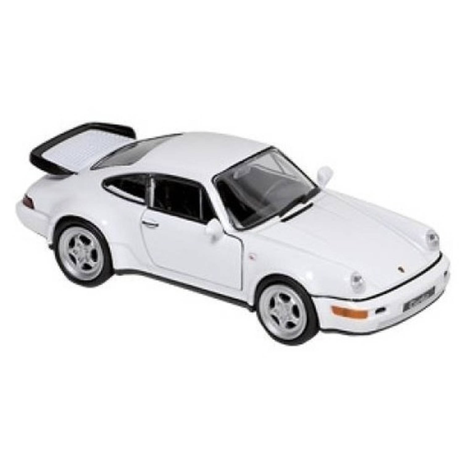 Goki Modelauto Porsche 964 Carrera wit 1:34 - speelgoed auto schaalmodel