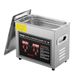 VEVOR Ultrasone reiniger, roestvrij staal, 150 W, 3 l, ultrasoon reinigingsapparaat met digitaal display, 0-30 minuten, ultrasone reiniging voor sieraden, brillen, horloges enz.