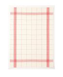 Coucke Theedoek, katoen, rood, 50 x 75 cm