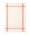 Coucke Theedoek, katoen, rood, 50 x 75 cm