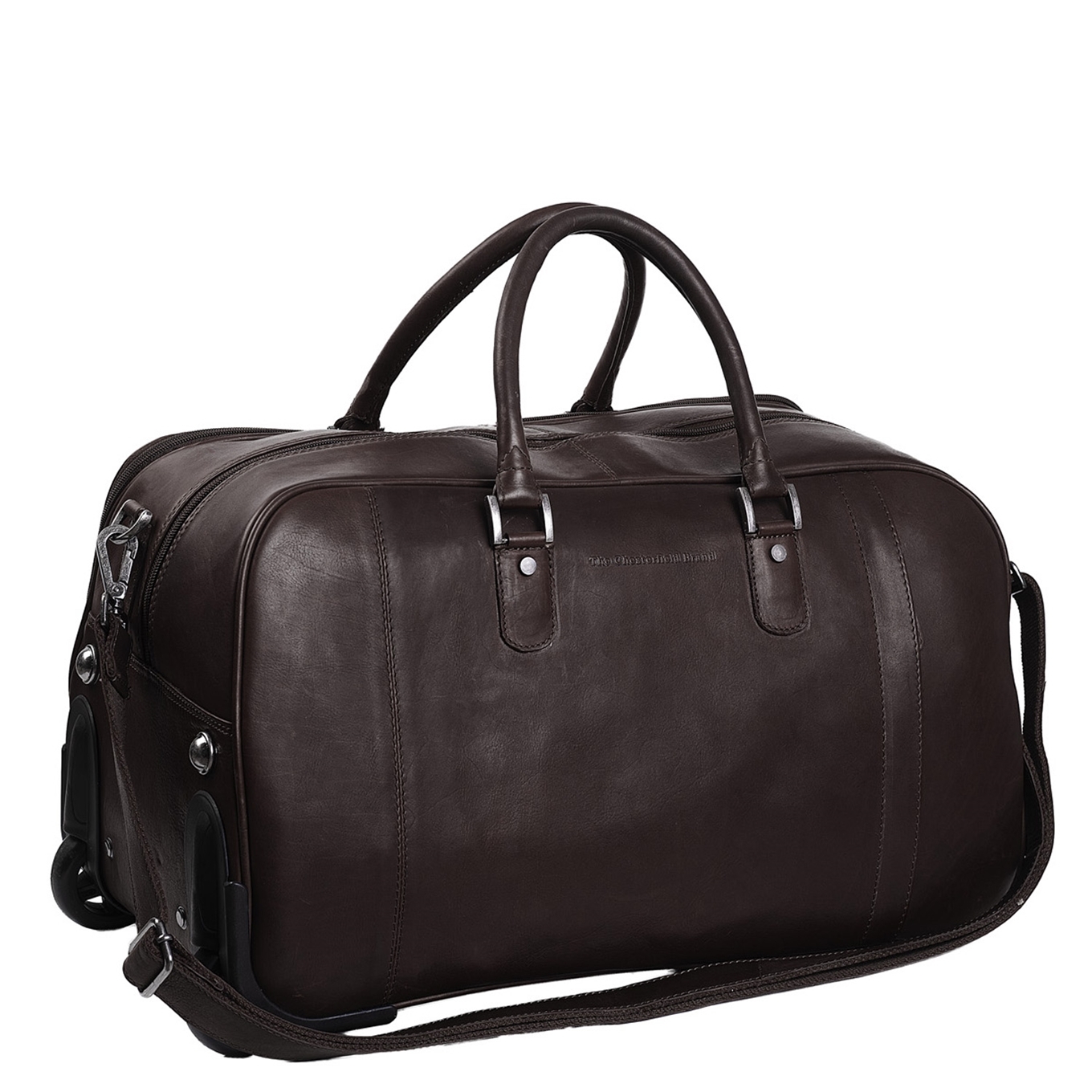 The Chesterfield Brand The Chesterfield Brand Jayven Trolley Travelbag brown Handbagage koffer Trolley Bruin