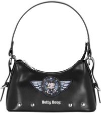 Karactermania Betty Boop Motor Love Heady Schoudertas Zwart Imitatieleer