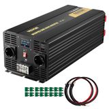 VEVOR Gemodificeerde sinusgolf, 6000 W, auto-omvormer DC 12 V naar AC 230 V, met lcd-display, afstandsbediening, EU-stekker, led-indicator, voor camper, vrachtwagen, auto, boot, reizen
