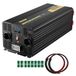 VEVOR Gemodificeerde sinusgolf, 6000 W, auto-omvormer DC 12 V naar AC 230 V, met lcd-display, afstandsbediening, EU-stekker, led-indicator, voor camper, vrachtwagen, auto, boot, reizen