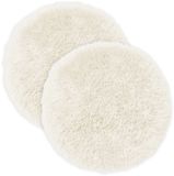vidaXL - Kussensloop - 2 stuks - HEERLEN - Wit - Ø 30 cm - PV Fleece