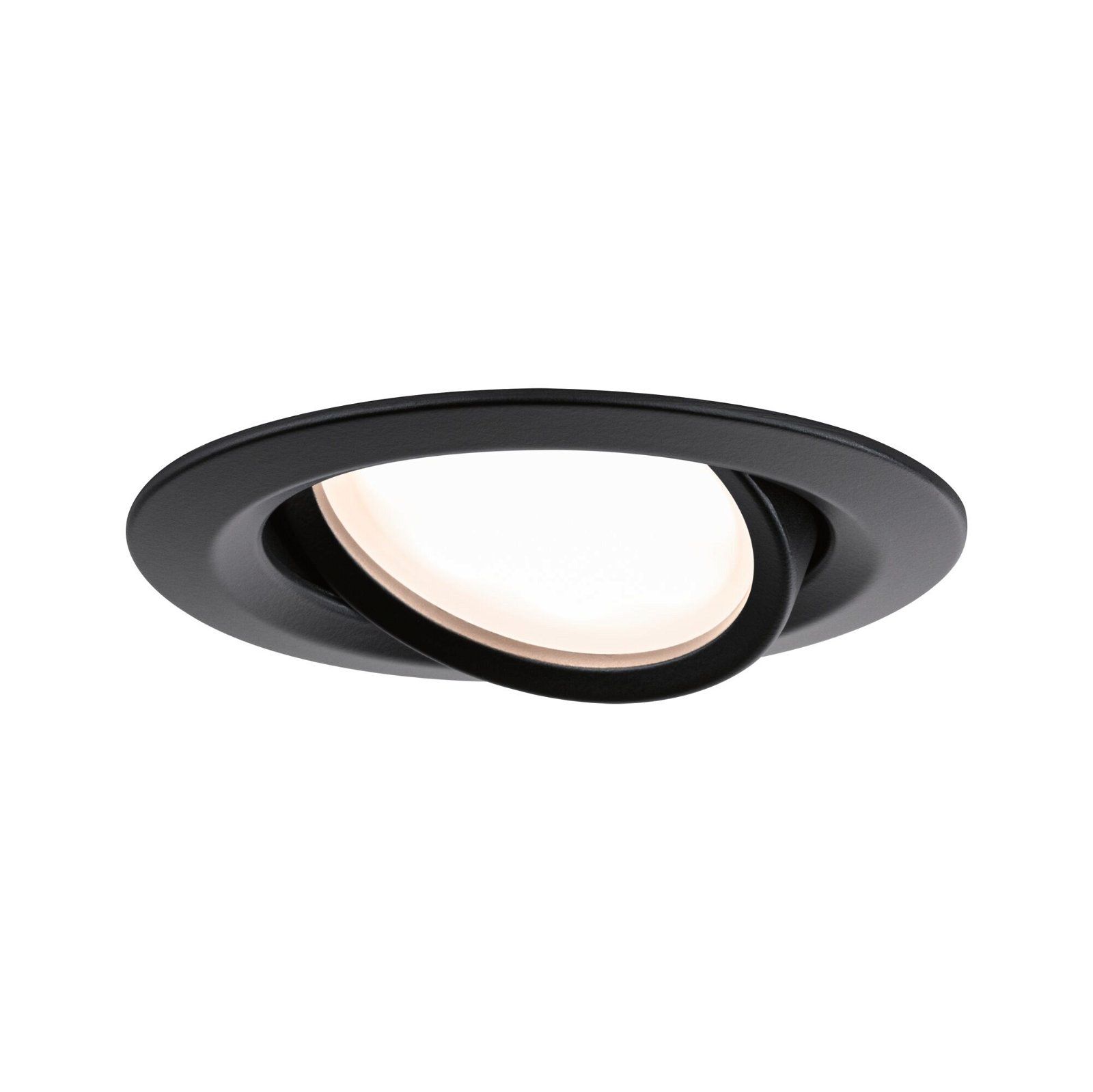 Paulmann Nova Plus Coin LED Inbouwlamp Zwart Mat - 6W - 2700K - Rond - Zwenkbaar